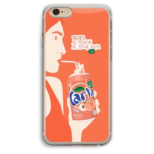 CaseCompany Peach please!: iPhone 6 Plus / 6S Plus Transparant Hoesje