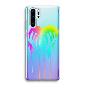CaseCompany Hold My Heart: Huawei P30 Pro Transparant Hoesje