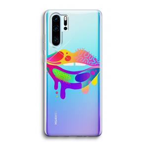 CaseCompany Lip Palette: Huawei P30 Pro Transparant Hoesje