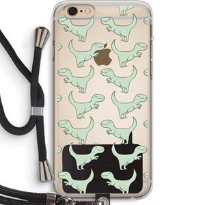 CaseCompany Dinos: iPhone 6 PLUS / 6S PLUS Transparant Hoesje met koord