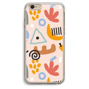 CaseCompany Abstract: iPhone 6 Plus / 6S Plus Transparant Hoesje