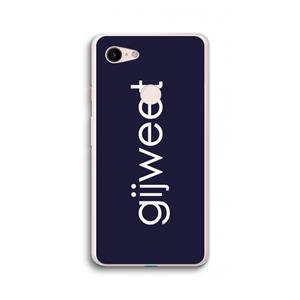 CaseCompany Gijweet: Google Pixel 3 XL Transparant Hoesje