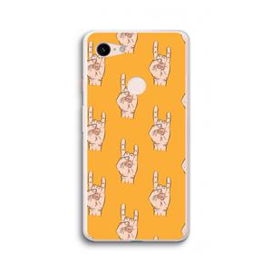 CaseCompany Rock: Google Pixel 3 XL Transparant Hoesje