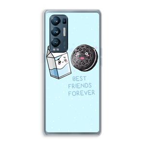 CaseCompany Best Friend Forever: Oppo Find X3 Neo Transparant Hoesje