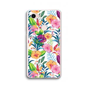 CaseCompany Tropisch 2: Google Pixel 3 XL Transparant Hoesje