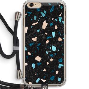 CaseCompany Terrazzo N°11: iPhone 6 PLUS / 6S PLUS Transparant Hoesje met koord