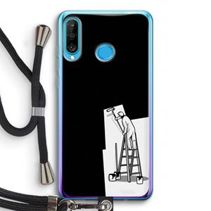 CaseCompany Musketon Painter: Huawei P30 Lite Transparant Hoesje met koord