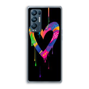 CaseCompany Melts My Heart: Oppo Find X3 Neo Transparant Hoesje