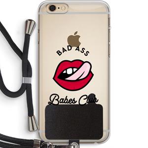 CaseCompany Badass Babes Club: iPhone 6 PLUS / 6S PLUS Transparant Hoesje met koord