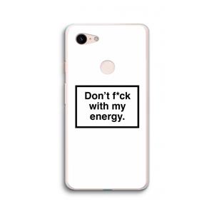CaseCompany My energy: Google Pixel 3 XL Transparant Hoesje