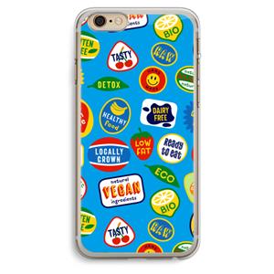 CaseCompany Fruitsticker: iPhone 6 Plus / 6S Plus Transparant Hoesje