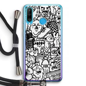 CaseCompany Vexx Mixtape #2: Huawei P30 Lite Transparant Hoesje met koord