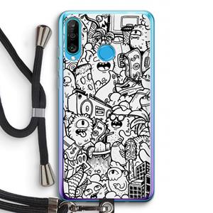 CaseCompany Vexx City #2: Huawei P30 Lite Transparant Hoesje met koord