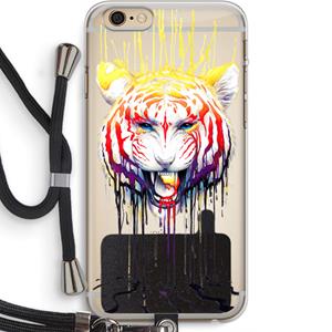 CaseCompany Fading: iPhone 6 PLUS / 6S PLUS Transparant Hoesje met koord