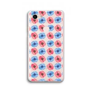 CaseCompany Klaproosjes: Google Pixel 3 XL Transparant Hoesje