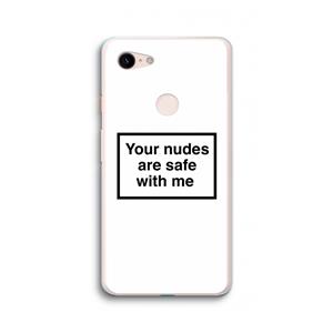 CaseCompany Safe with me: Google Pixel 3 XL Transparant Hoesje