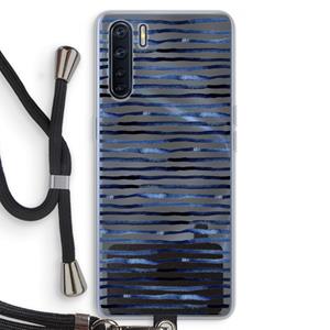 CaseCompany Verrassende lijnen: Oppo A91 Transparant Hoesje met koord