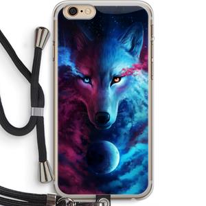CaseCompany Where Light And Dark Meet: iPhone 6 PLUS / 6S PLUS Transparant Hoesje met koord