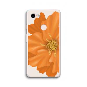 CaseCompany Orange Ellila flower: Google Pixel 3 XL Transparant Hoesje