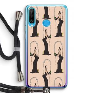 CaseCompany Pop Some Kim: Huawei P30 Lite Transparant Hoesje met koord