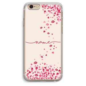 CaseCompany Hartjes en kusjes: iPhone 6 Plus / 6S Plus Transparant Hoesje