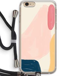 CaseCompany Saturday Flow: iPhone 6 PLUS / 6S PLUS Transparant Hoesje met koord
