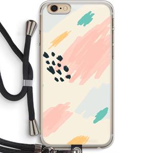 CaseCompany Sunday Chillings: iPhone 6 PLUS / 6S PLUS Transparant Hoesje met koord