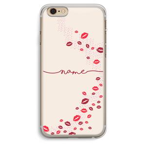 CaseCompany Kusjes: iPhone 6 Plus / 6S Plus Transparant Hoesje