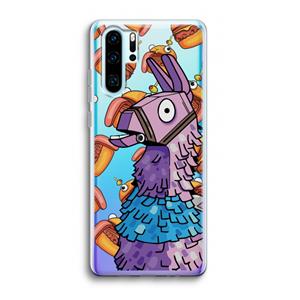 CaseCompany Loot Burger: Huawei P30 Pro Transparant Hoesje