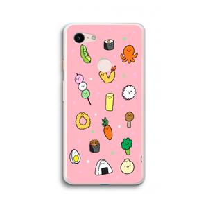 CaseCompany Happy bento friends: Google Pixel 3 XL Transparant Hoesje