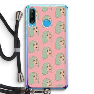 CaseCompany King Kylie: Huawei P30 Lite Transparant Hoesje met koord