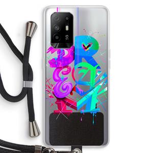 CaseCompany Dream: Oppo A95 5G Transparant Hoesje met koord