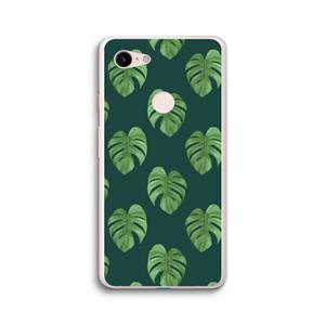 CaseCompany Monstera leaves: Google Pixel 3 XL Transparant Hoesje