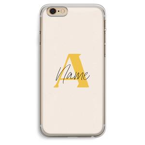 CaseCompany Amber Script: iPhone 6 Plus / 6S Plus Transparant Hoesje