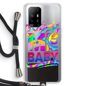 CaseCompany Touch Me: Oppo A95 5G Transparant Hoesje met koord