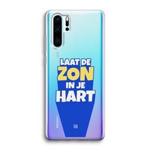 CaseCompany Laat de zon in je hart: Huawei P30 Pro Transparant Hoesje