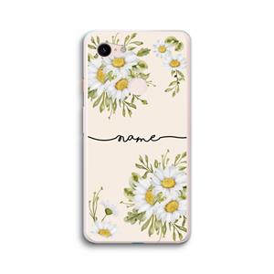 CaseCompany Daisies: Google Pixel 3 XL Transparant Hoesje