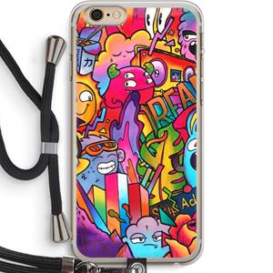 CaseCompany Dreams: iPhone 6 PLUS / 6S PLUS Transparant Hoesje met koord