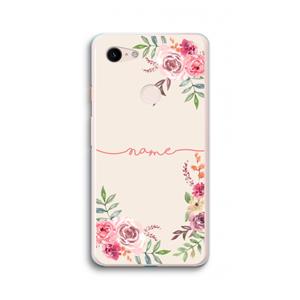 CaseCompany Rozen: Google Pixel 3 XL Transparant Hoesje