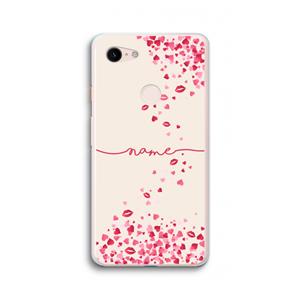CaseCompany Hartjes en kusjes: Google Pixel 3 XL Transparant Hoesje