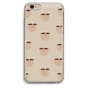 CaseCompany Morning coffee: iPhone 6 Plus / 6S Plus Transparant Hoesje