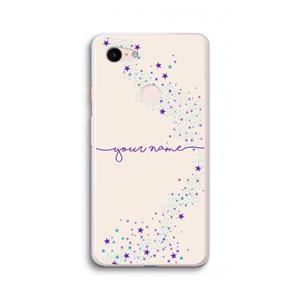 CaseCompany Sterren: Google Pixel 3 XL Transparant Hoesje