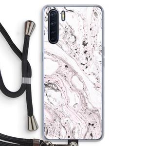 CaseCompany Mengelmoes: Oppo A91 Transparant Hoesje met koord