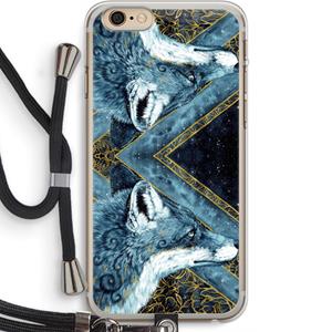 CaseCompany Golden Fox: iPhone 6 PLUS / 6S PLUS Transparant Hoesje met koord