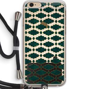 CaseCompany Moroccan tiles: iPhone 6 PLUS / 6S PLUS Transparant Hoesje met koord