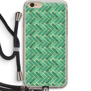 CaseCompany Moroccan tiles 2: iPhone 6 PLUS / 6S PLUS Transparant Hoesje met koord