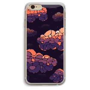 CaseCompany Patroon Wolken: iPhone 6 Plus / 6S Plus Transparant Hoesje