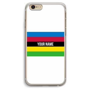 CaseCompany WK Wielrennen: iPhone 6 Plus / 6S Plus Transparant Hoesje