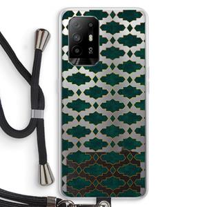 CaseCompany Moroccan tiles: Oppo A95 5G Transparant Hoesje met koord