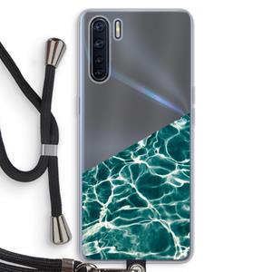 CaseCompany Weerkaatsing water: Oppo A91 Transparant Hoesje met koord